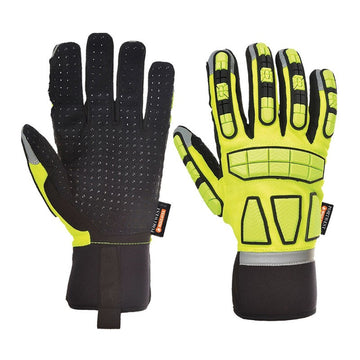 Gants de Protection Anti-Impact - PORTWEST - Colori Jaune avec bandes réfléchissantes