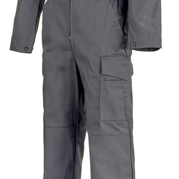 Combinaison de Travail Gris Charbon - ADOLPHE LAFONT 1 poche cuisse soufflets rabat velcro sur-poche smartphone