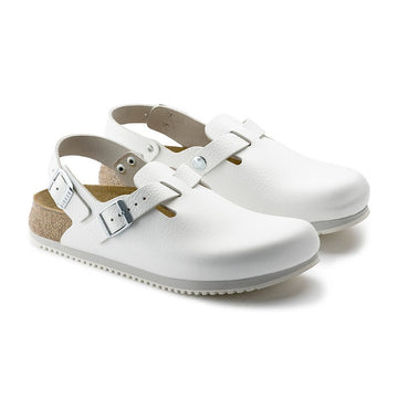 Sabot de Travail Tokio Cuir Blanc avec boucle réglable - BIRKENSTOCK