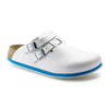 Kay White Leather Medical Work Clog with Non-Slip Sole - BIRKENSTOCK
