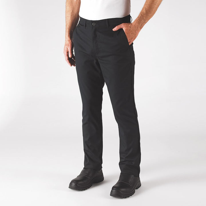 Pantalon de Cuisine Blino Noir - ROBUR - 2 poches italiennes devant