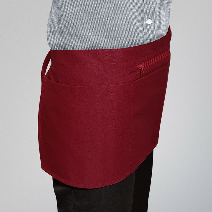 Tabliers Barman À Poche Zippée Bordeaux - MANELLI