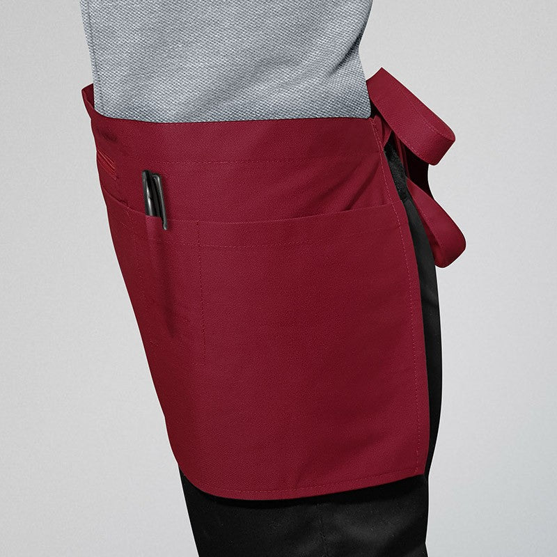 Tabliers Barman À Poche Zippée Bordeaux - MANELLI