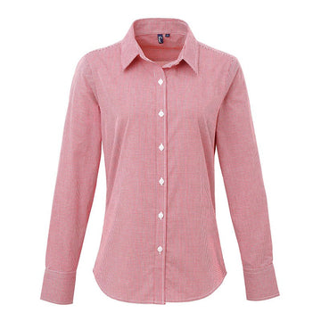 Chemise De Serveuse Femme À Carreaux Rouge "Vichy" - TOPTEX