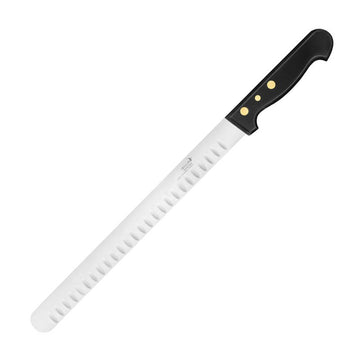 COUTEAU Jambon Grand Chef - 30 cm alvéolé bois pressé rivet - Deglon