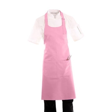 Tablier a bavette rose pour femme