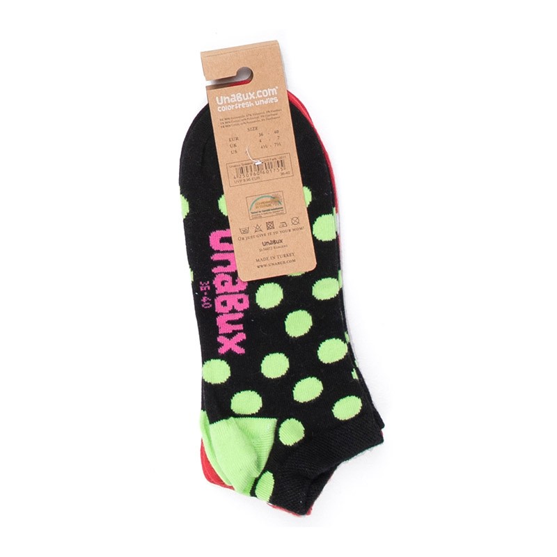 Chaussettes À Pois Colorées - UNABUX I DOS