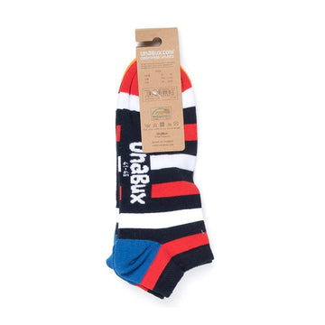 Chaussettes Basses Imprimé Rayé - UNABUX