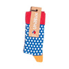 Chaussettes Multicolores Talons Orange - UNABUX