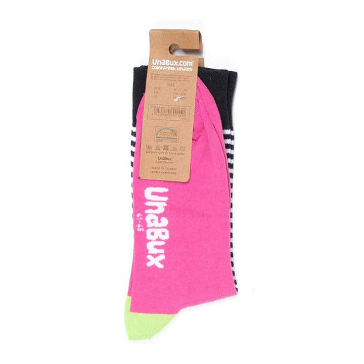 Chaussettes Noir et Rose - After Dark Unabux