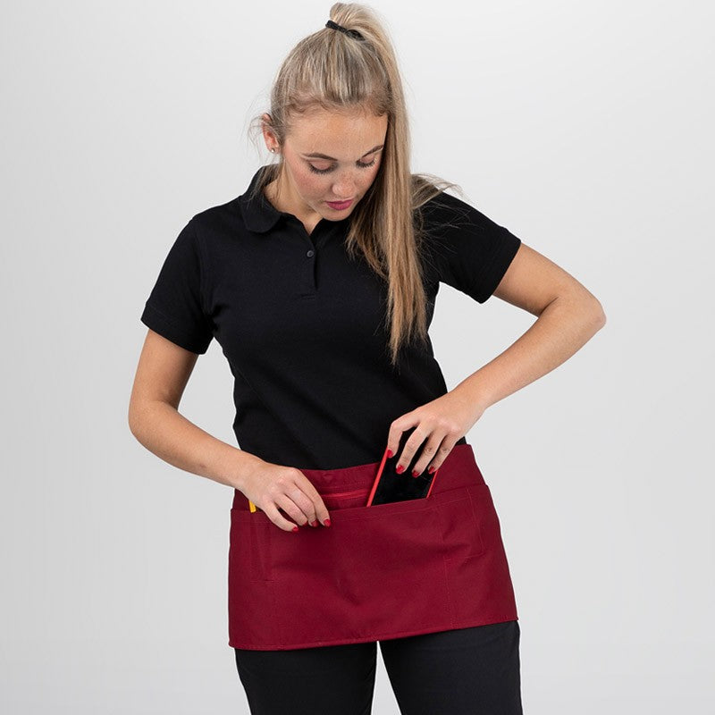 Tabliers Barman À Poche Zippée Bordeaux - MANELLI - poche téléphone portable