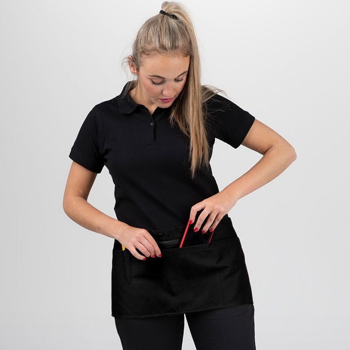 Tabliers Barman À Poche Zippée Noir - MANELLI - 1 poche téléphone portable