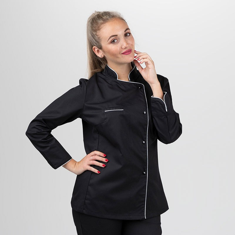 La Box Silver Femme - MANELLI - Veste + Tablier + Toque - liseré argenté