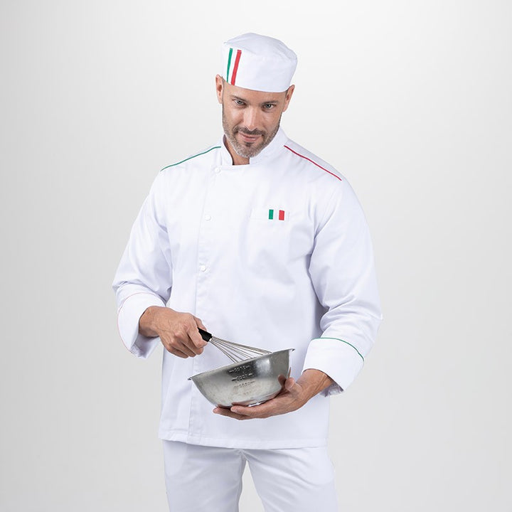 Calot de cuisine Napoli Blanc - MANELLI