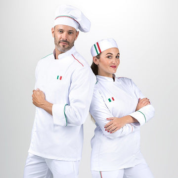 Calot de cuisine Napoli Blanc - MANELLI