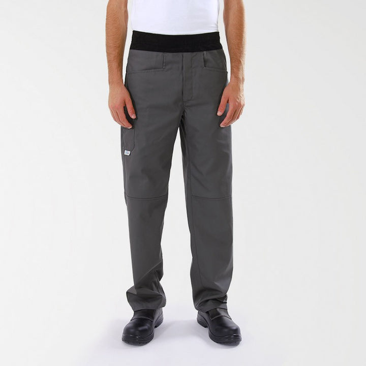 Pantalon de Cuisine Confort Gris Mixte destockage - MANELLI