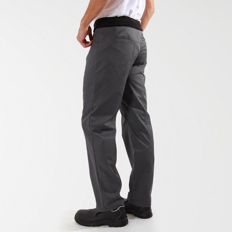 Pantalon de Cuisine Confort Gris Mixte destockage - MANELLI