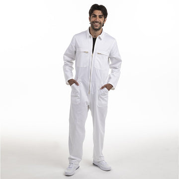 Combinaison de Peintre Blanche 100% Coton - MANELLI