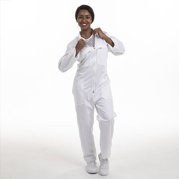 Combinaison de Peintre Blanche 100% Coton - MANELLI - 4