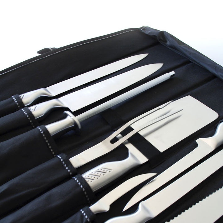 Zoom Mallette de 9 couteaux de cuisine Pradel