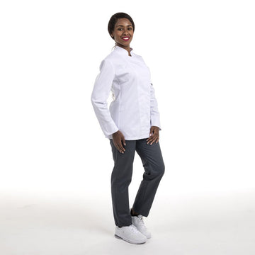 Veste de Cuisine Femme Blanche MC ou ML - MANELLI