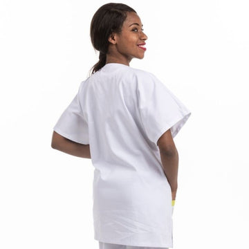 Blouse Médicale Asymétrique poches Prune - MANELLI