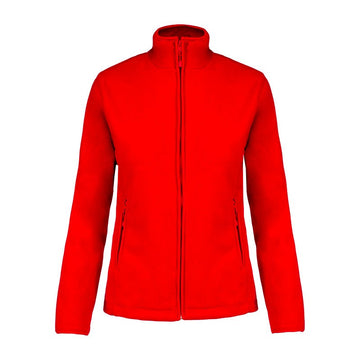 Veste de Travail Micropolaire Zippée Femme Rouge TOPTEX professionnels