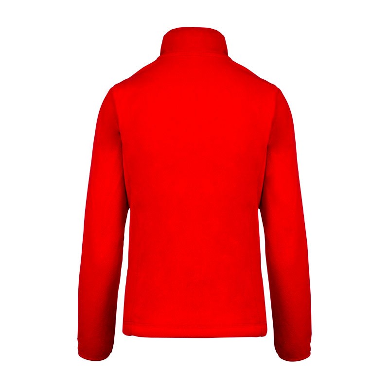 Veste micropolaire rouge femme K907 dos