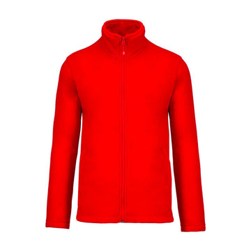 Veste de Travail Micropolaire Zippée Homme Rouge TOPTEX