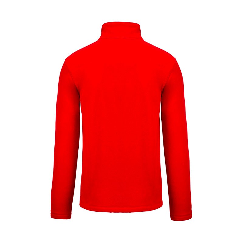 Veste de Travail Micropolaire Zippée Homme Rouge TOPTEX dos