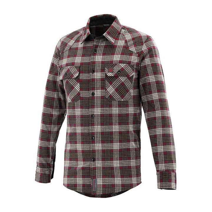 Chemise de Travail Josephine Carreaux Rouge Marron LAFONT