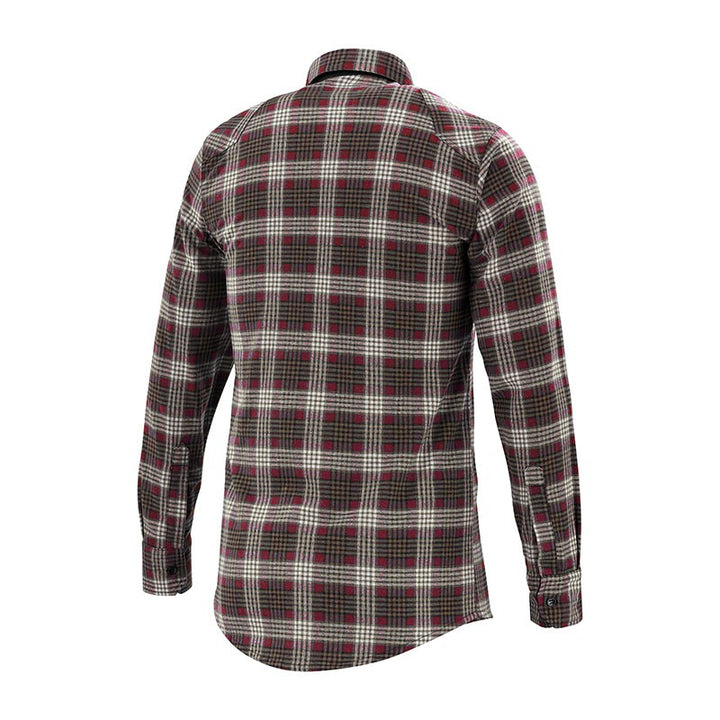 Chemise de travail rouge et marron Lafont détail dos