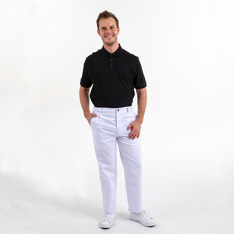 Pantalon de boulanger Blanc 1 pli