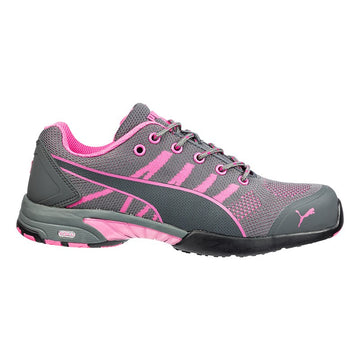 Chaussures de sécurité Celerity Knite Rose S1 avec embout en acier et grand confort au niveau du talon. Doublure respirante.