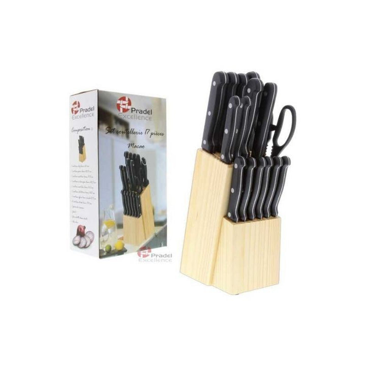 Bloc bois de 17 pieces macao - PRADEL