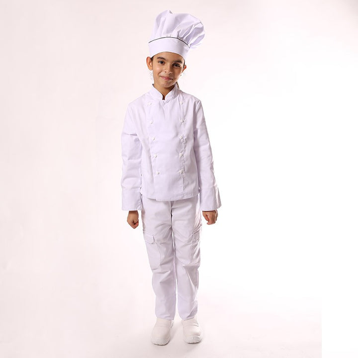 Pantalon de cuisine blanc enfant - Manelli