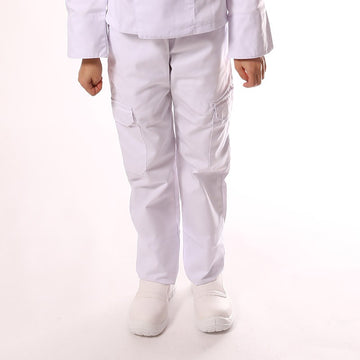 Pantalon de cuisine blanc enfant - Manelli