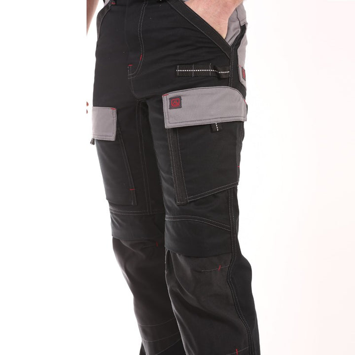 Pantalon Multipoches Protection Genoux Noir pas chèr