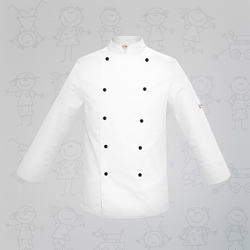 Veste de cuisine enfant boutons noirs - MANELLI
