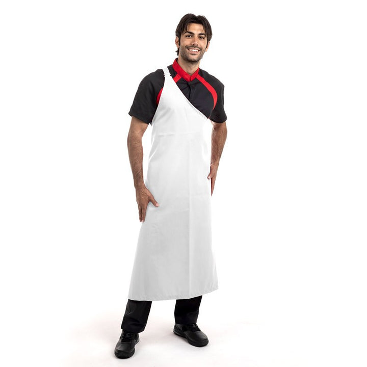 Tablier De Boucher Blanc 100% Coton