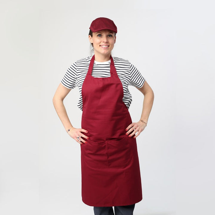Tablier de serveur bordeaux