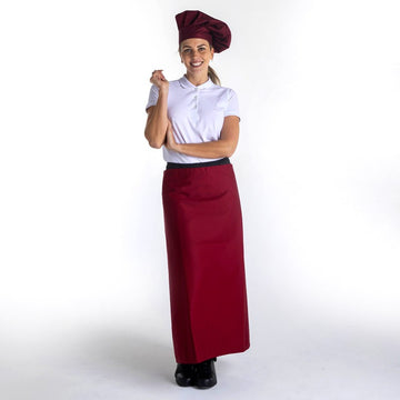 Tablier Bordeaux Long Chef 90cm