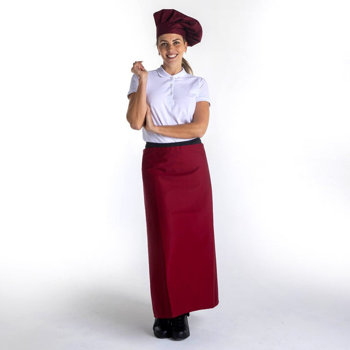 Tablier Bordeaux Long Chef 90cm