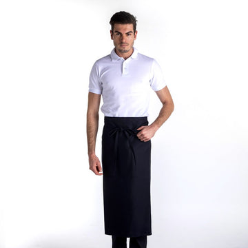 Tablier Noir Long Chef 90cm