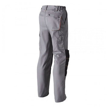 Pantalon de Travail Genouillère G-ROK Gris et Orange MOLINEL pour artisans gros oeuvre ou encore BTP