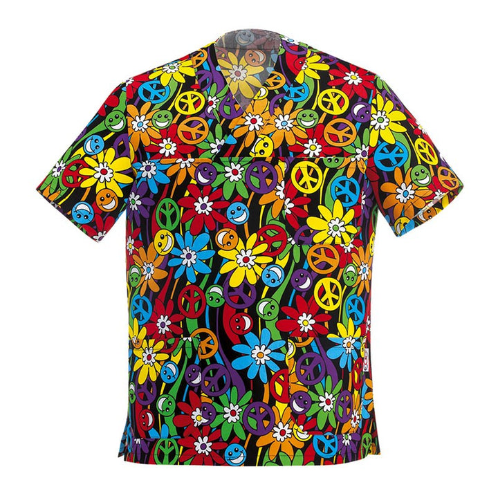 Tunique Médicale Motifs Peace and Love EGOCHEF