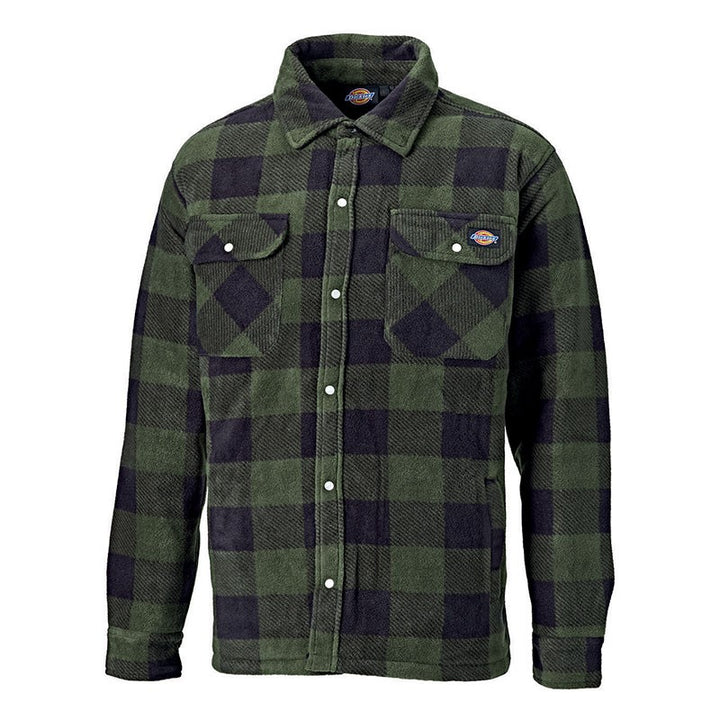 Chemise de Travail Portland Vert Noir DICKIES