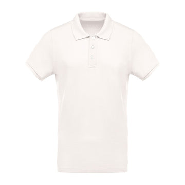 Polo de Travail Piqué Bio Manches Courtes Beige Homme TOPTEX