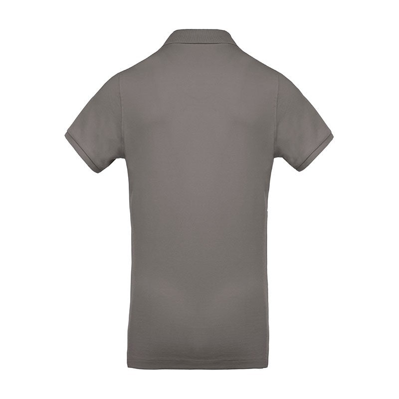 Polo de travail homme gris biologique 100% bio