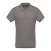 Polo de Travail Piqué Bio Manches Courtes Gris Homme - KARIBAN